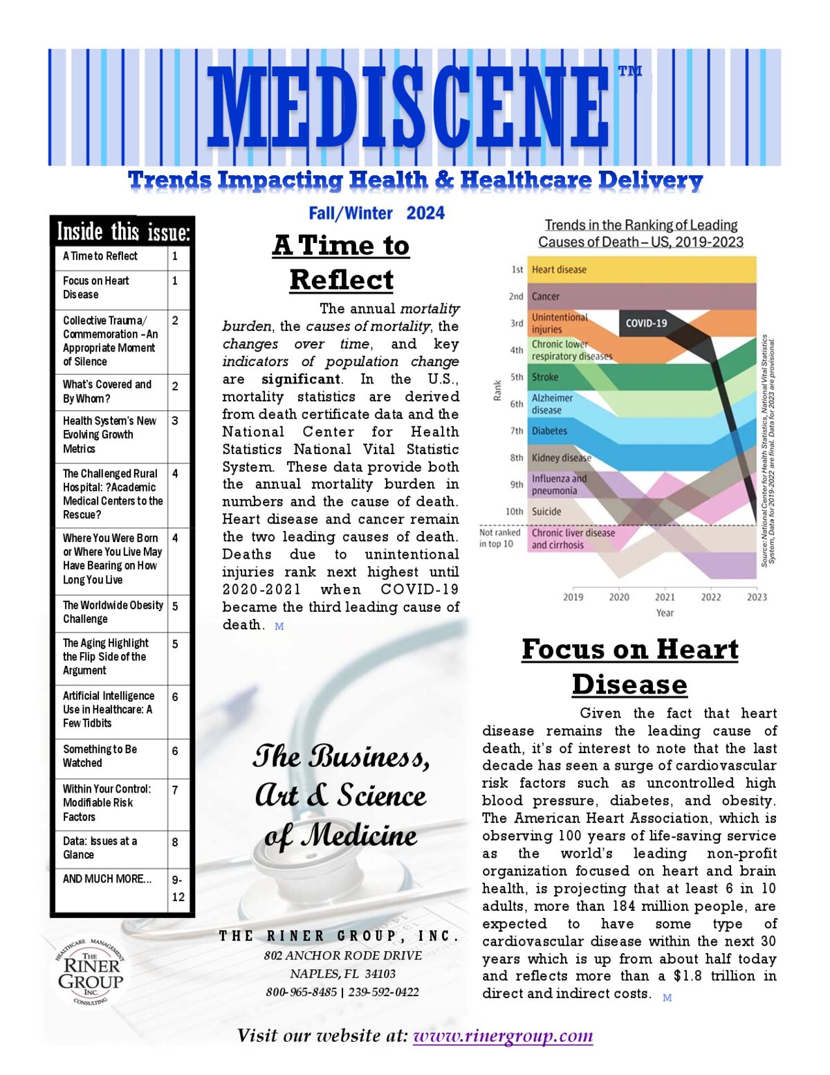 The Business, Art and Science of Medicine — first page